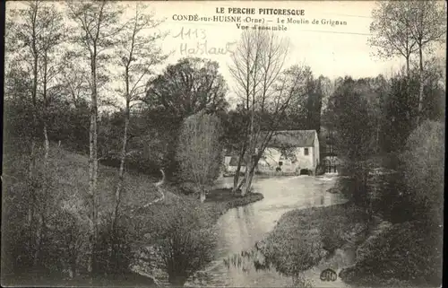 Conde-sur-Huisne Orne Moulin Grignan *