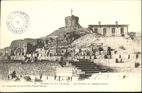 Puy-de-Dome Ruines Observatoire *