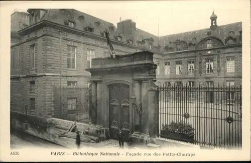 Paris Bibliotheque Nationale Rue Petits-Champs *