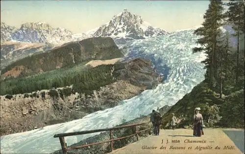 Chamonix-Mont-Blanc Glacier Bossons Aigulle Midi Gletscher *