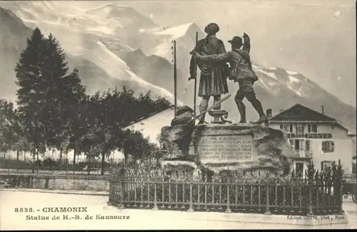 Chamonix-Mont-Blanc Statue H. B. de Saussure *