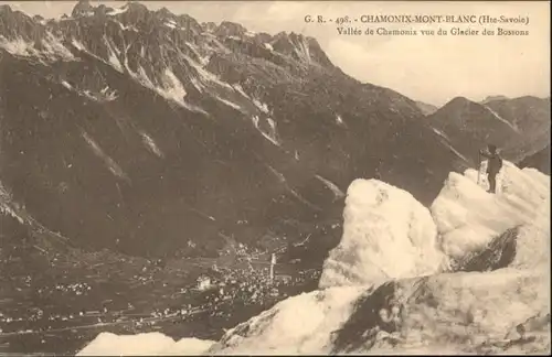 Chamonix-Mont-Blanc Vallee Glacier Gletscher Bossons *