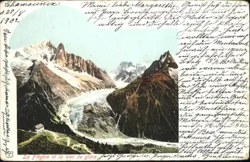 Chamonix-Mont-Blanc [Stempelabschlag] Flegere Mer Glace Gletscher x