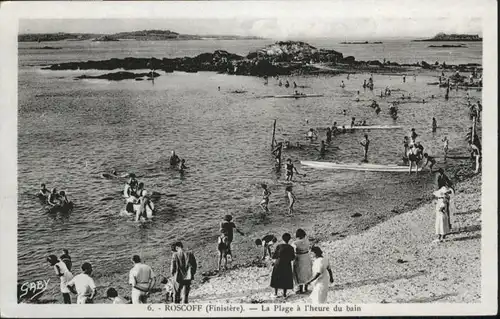 Roscoff Finistere Plage Bain *