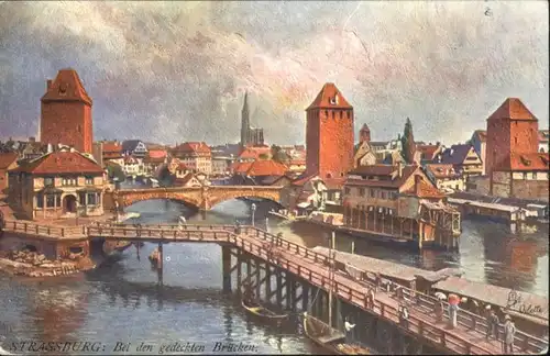 Strasbourg Alsace Strassburg Elsass Bruecke  *