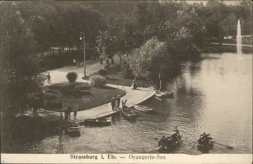 Strasbourg Alsace Strassburg Elsass Orangerie-See *