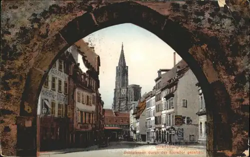 Strasbourg Alsace Strassburg Elsass Goldgiessen Spitaltor x