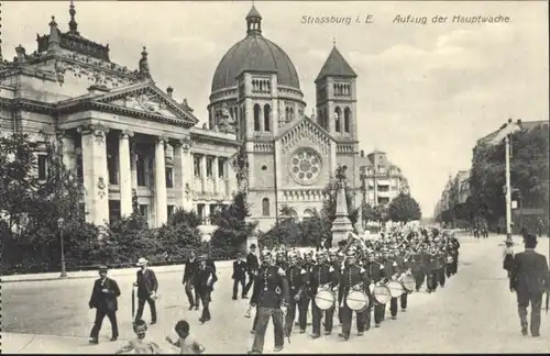 Strasbourg Alsace Strassburg Elsass Hauptwache Musiker Marsch *