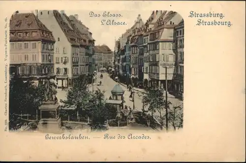 Strasbourg Alsace Strassburg Elsass Strasbourg Gewerbslauben Rue Arcades *