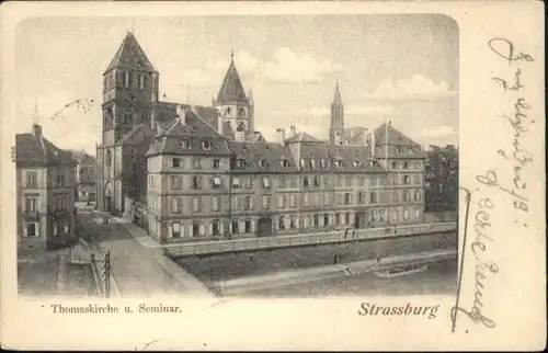 Strasbourg Alsace Strassburg Elsass Thomaskirche Seminar x