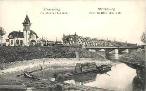 Strasbourg Alsace Strassburg Elsass Strasbourg Rheinbruecke bei Kehl Pont Rhin *