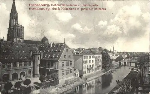 Strasbourg Alsace Strassburg Elsass Strasbourg Hohenlohemuseum Stade Musee Hohenlohe Quai Bateliers *