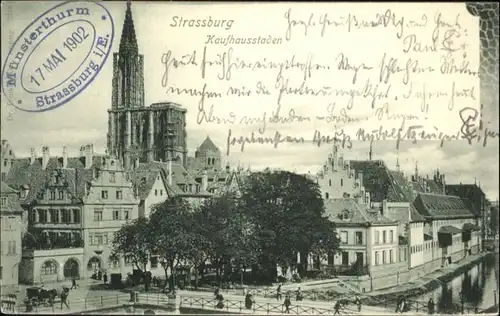 Strasbourg Alsace Strassburg Elsass Kaufhausstaden Muensterturm x