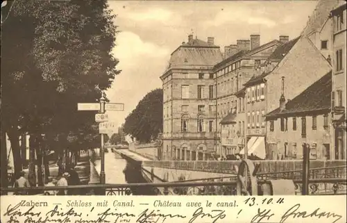 Zabern Saverne Zabern Chateau avec le canal x / Saverne /Arrond. de Saverne