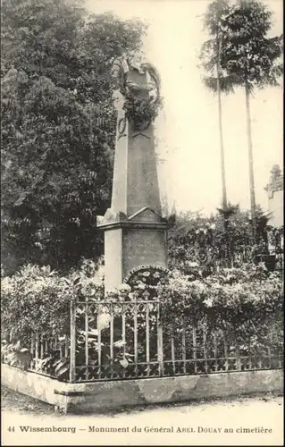 Wissembourg Monument du General Abel Douay au cimetiere *