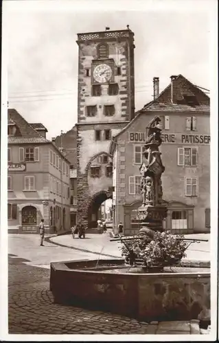 Ribeauville La fontaine et la tour des bouchers *