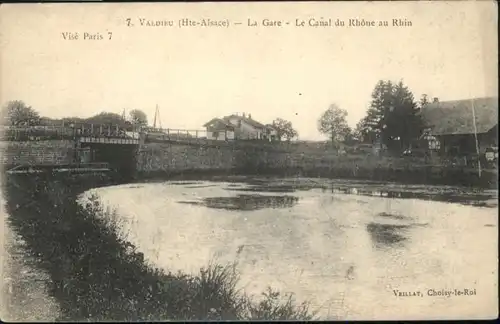 Valdieu-Lutran Gare Canal Rhone au Rhin *