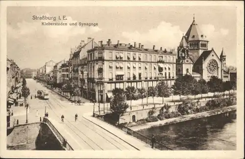 Strasbourg Alsace Strassburg Elsass Kleberstaden Synagoge Bruecke *