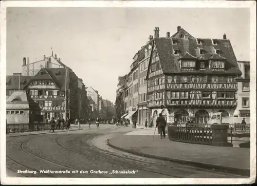 Strasbourg Alsace Strassburg Elsass Weissturmstrasse Gasthaus Schnokeloch x