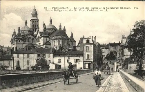 Perigueux Pont Barris Cathedrales St Front Barris Bridge  *