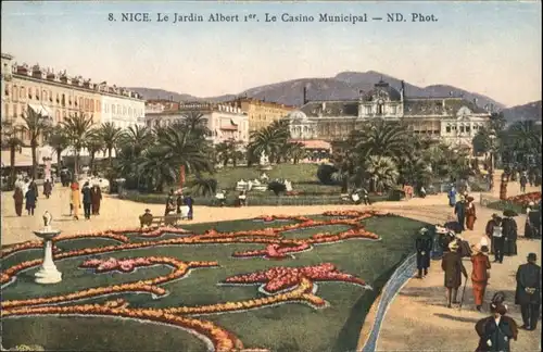 ww84055 Nice Alpes Maritimes Nice Jardin Albert Casino Municipal * Kategorie. Nice Alte Ansichtskarten