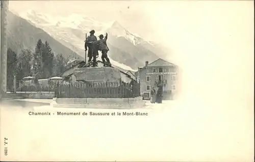 Chamonix-Mont-Blanc Monument Saussure  *