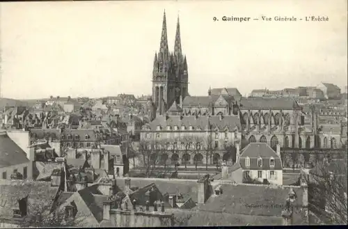 Quimper Vue Generale Eveche *