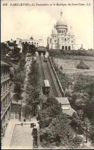 Paris Funiculaire Basilique Sacre Cour *