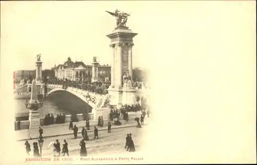 Paris Expostition Pont Alexandere Petit Palais Bruecke *