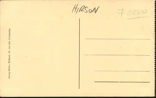 Hirson [Handschriftlich] Lazarett Pferd *