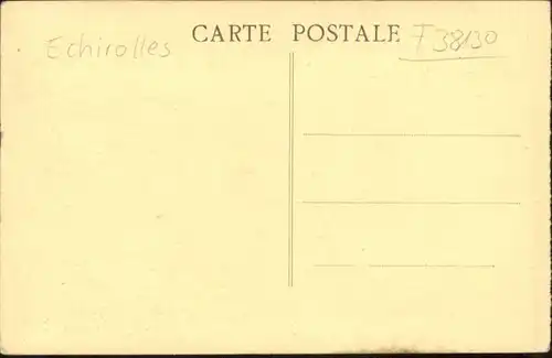 Echirolles [Handschriftlich] Rondeau Montfleury Salle Fetes *