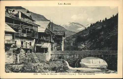 Abries Bruecke Valle Queyras Pont Soubairan *