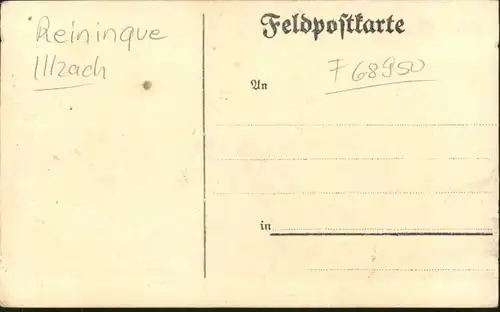 Illzach [Handschriftlich] Reininque Kloster oelenberg *