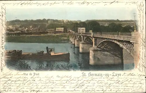 Saint-Germain-en-Laye Schiff Bruecke Pont x