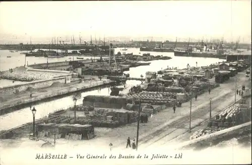 ww84520 Marseille Marseille Vue generale Bassins Joliette * Kategorie. Marseille Alte Ansichtskarten