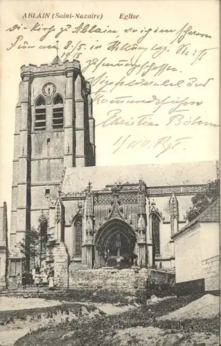 Ablain-Saint-Nazaire Eglise / Ablain-Saint-Nazaire /Arrond. d Arras