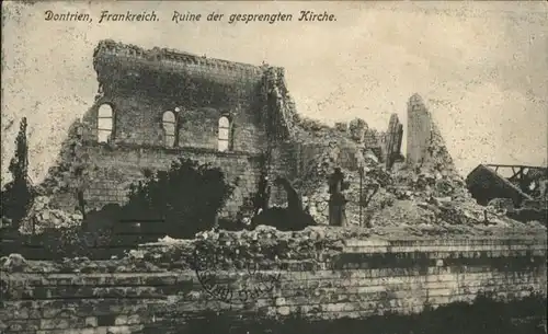 Dontrien Ruine Kirche Zerstoerung x