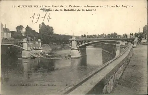 La Ferte-sous-Jouarre Pont Bataille Marne Zerstoerung *