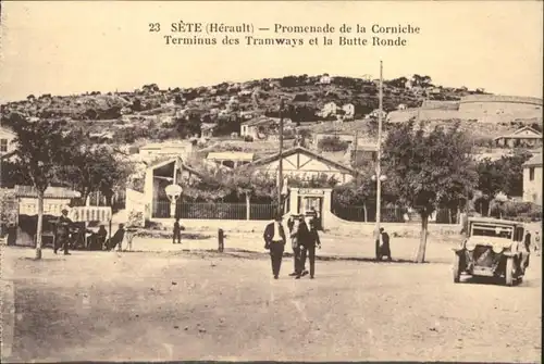 Sete Herault Sete Promenade Corniche Terminus Tramways Butte Ronde * / Sete /Arrond. de Montpellier