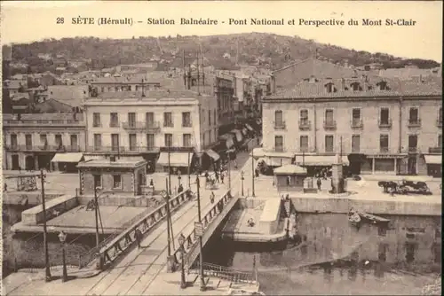 Sete Herault Sete Station Balneaire Pont National Mont St. Clair * / Sete /Arrond. de Montpellier