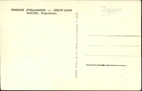 Golfe-Juan Pension Stellamare  *