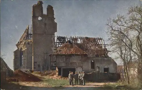 Ammerzweiler Elsass Kirche Zerstoerung  *