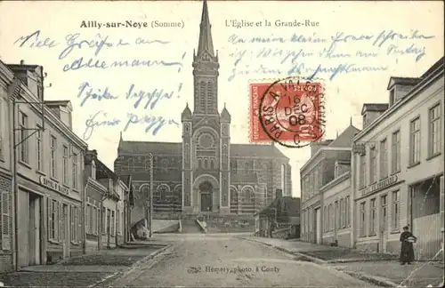 Ailly-sur-Noye Somme Eglise Grande-Rue x
