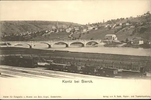Haute-Kontz bei Sierck Eisenbahn Bruecke *