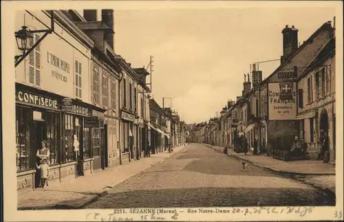 Sezanne Marne Rue Notre-Dame Confiserie *