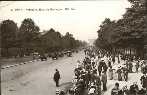 Paris Avenue Bois Boulogne x