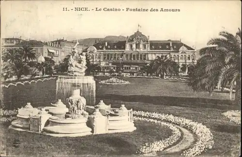 ww85960 Nice Alpes Maritimes Nice Casino Fontaine Amours x Kategorie. Nice Alte Ansichtskarten