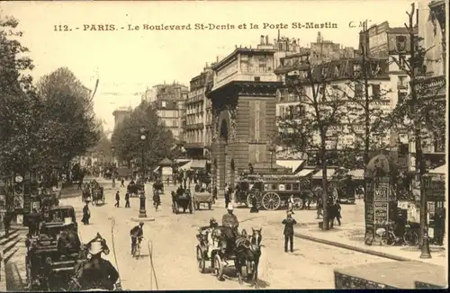 Paris Boulevard St Denis Porte St Martin x