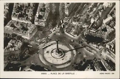 Paris Fliegeraufnahme Place Bastille *