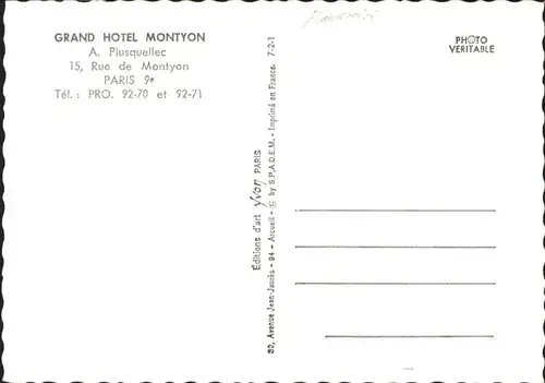 Paris Hotel Montyon *